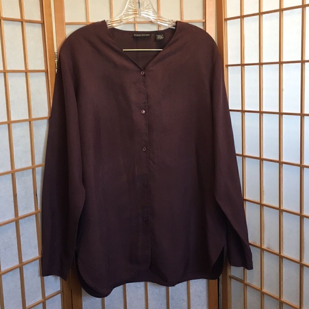 Banana Republic 100% Silk Tunic (vintage)